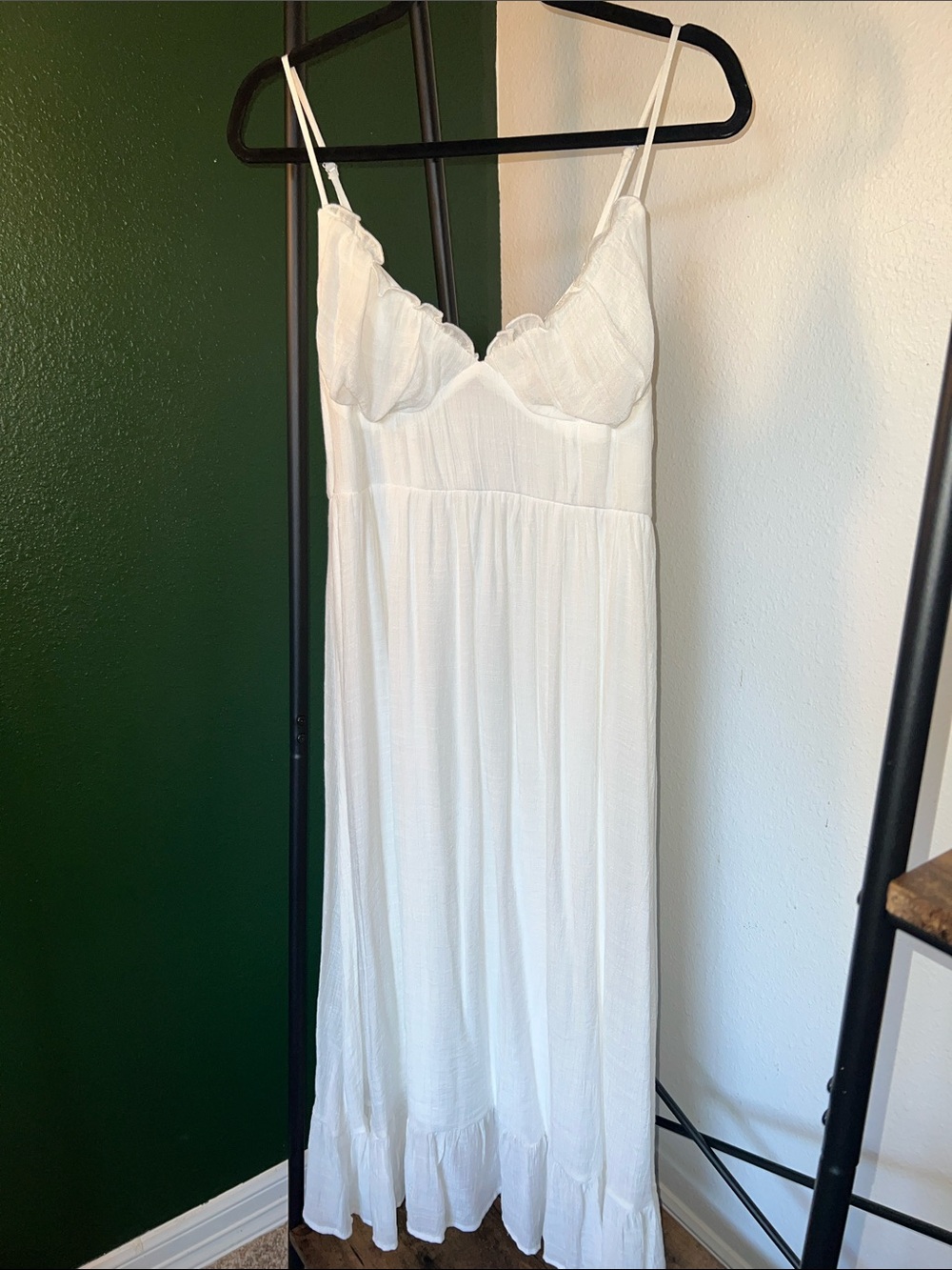 White Women's dress with Spaghetti Straps